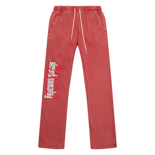 ALMOST SOMEDAY RESERVED  STACKED JOGGER C9-63-MAROON