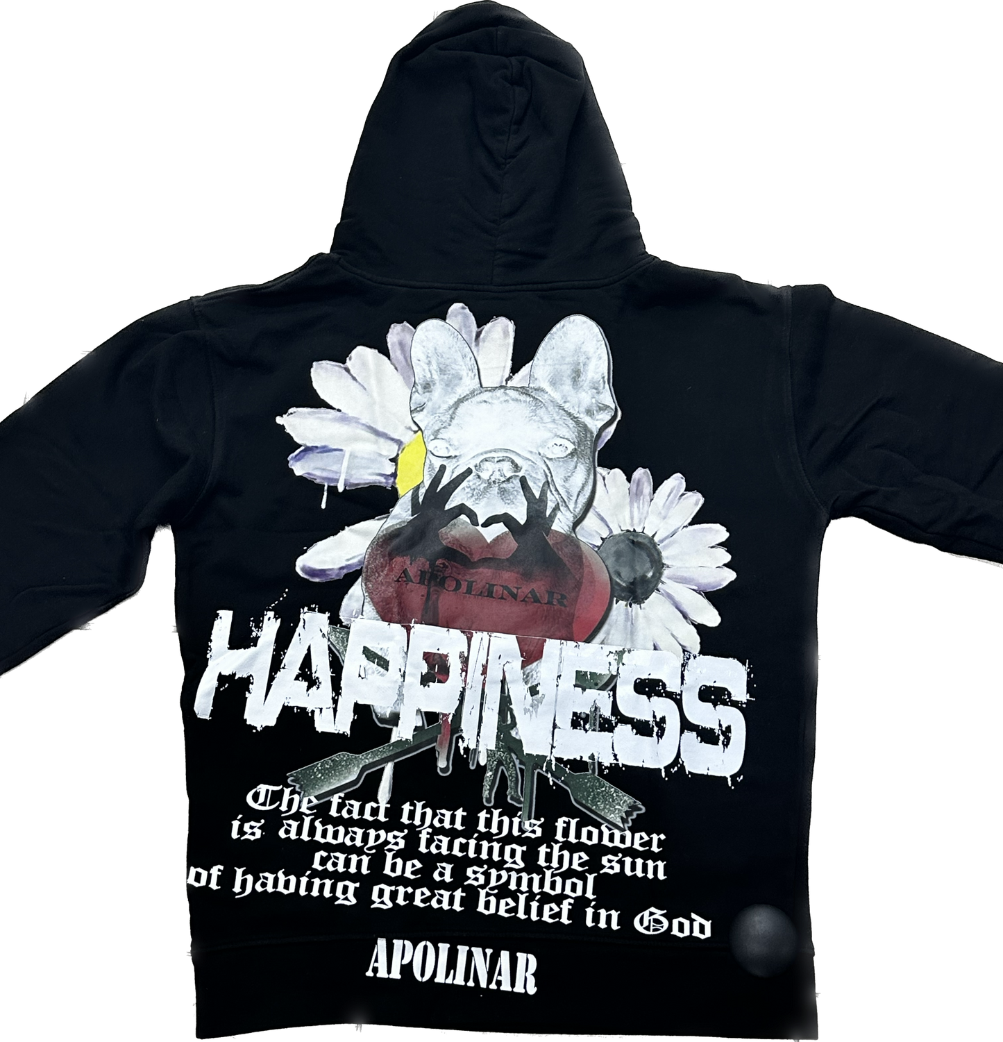 APOLINAR HAPPINESS II+ HOODIE PLR-080 BLACK