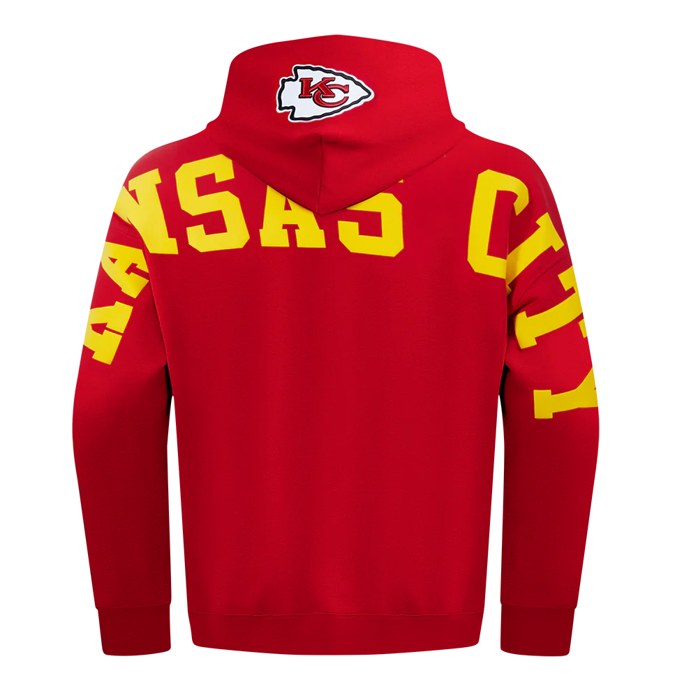 PRO STANDARD KC CHIEFS WINGSPAN M DROP SHOULDER FLC PO HOODIE (FKC5410485)-RED