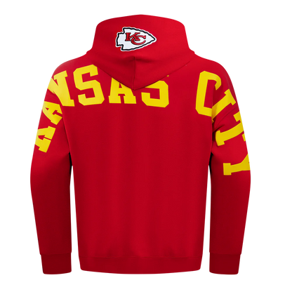 PRO STANDARD KC CHIEFS WINGSPAN M DROP SHOULDER FLC PO HOODIE (FKC5410485)-RED