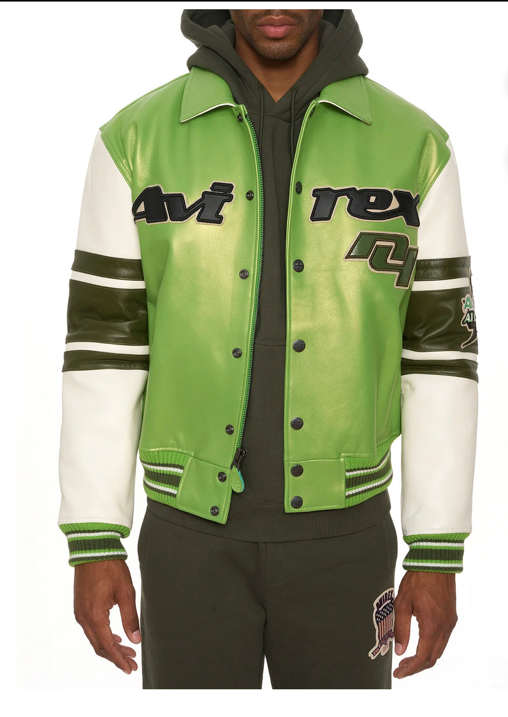 AVIREX STARS AND STRIPE JACKET 'SCREAMIN GREEN'