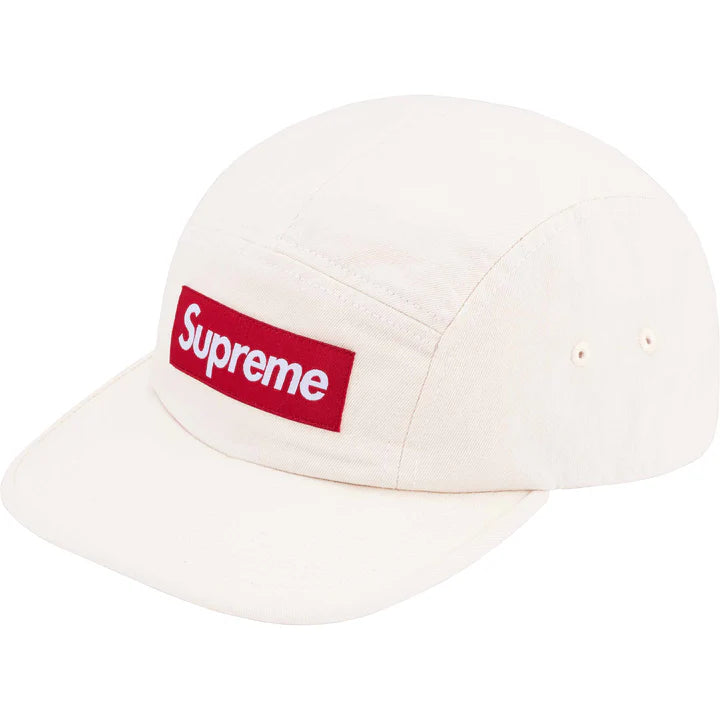 SUPREME WASHED CHINO TWILL CAMP CAP NATURAL