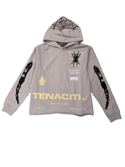 TENACITI  SPIDER HOODIE (TN1034H-G)-GREY