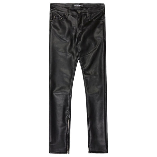 VALABASAS "JEDI" JET BLACK SKINNY LEATHER PANTS VLBS-VJ2-1004