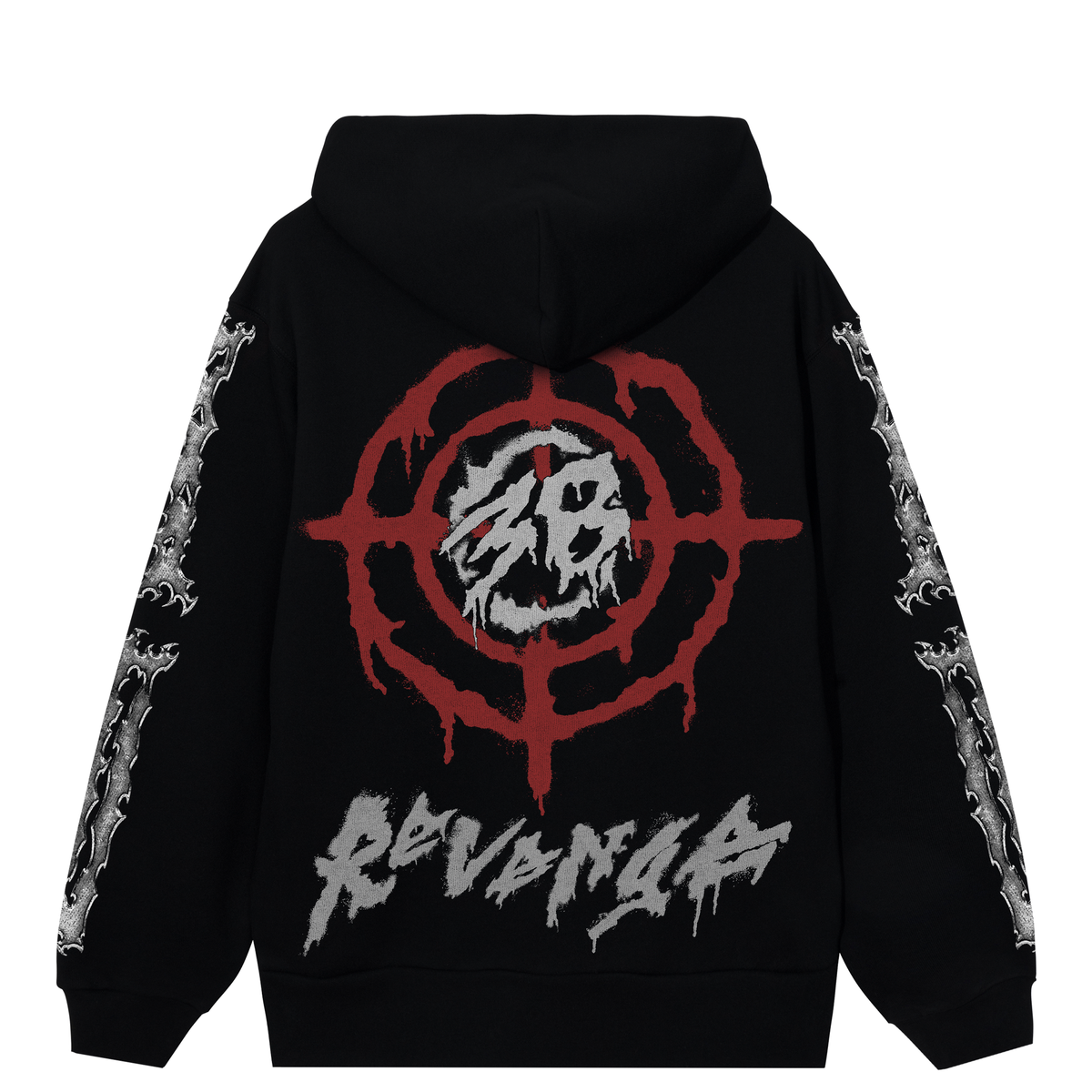 38 RIBCAGE HOODIE BLACK (38-Ribcage-Hoodie-Black)