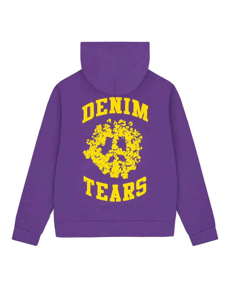 DENIM TEARS Denim University Zip Hoodie Purple