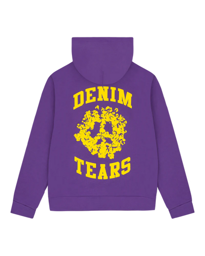 DENIM TEARS Denim University Zip Hoodie Purple