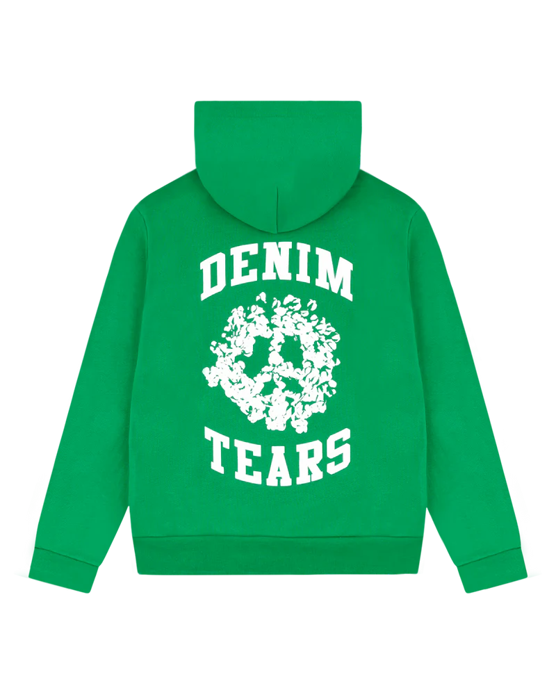 DENIM TEARS Denim University Zip Hoodie GREEN