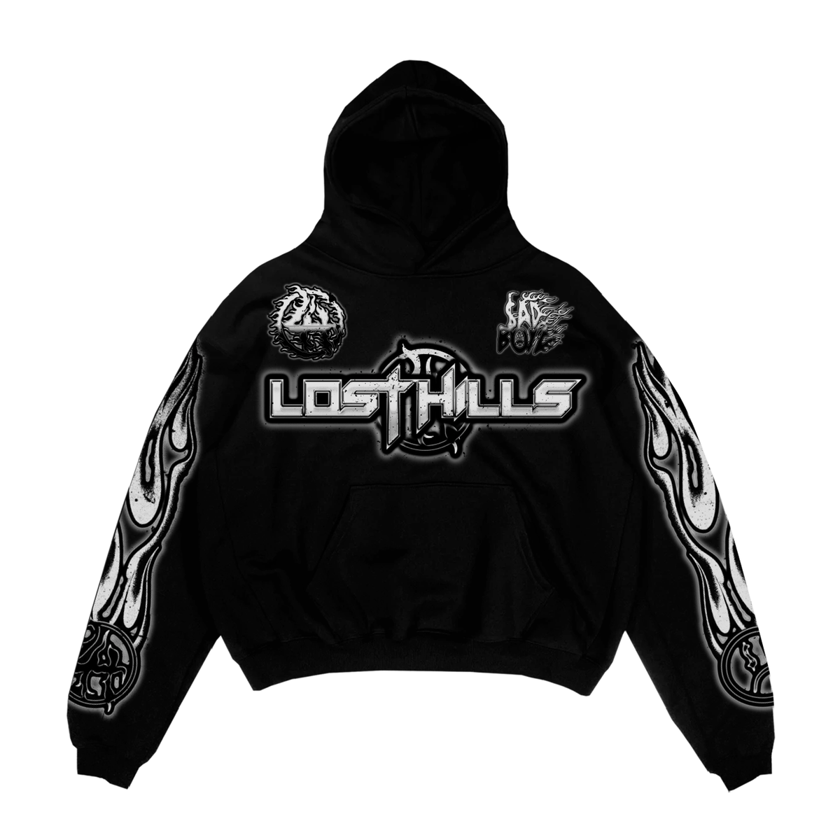 LOST HILLS  LHSBHOODY001-BLK