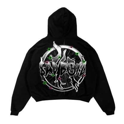 LOST HILLS  LHSBHOODY004-BLACK