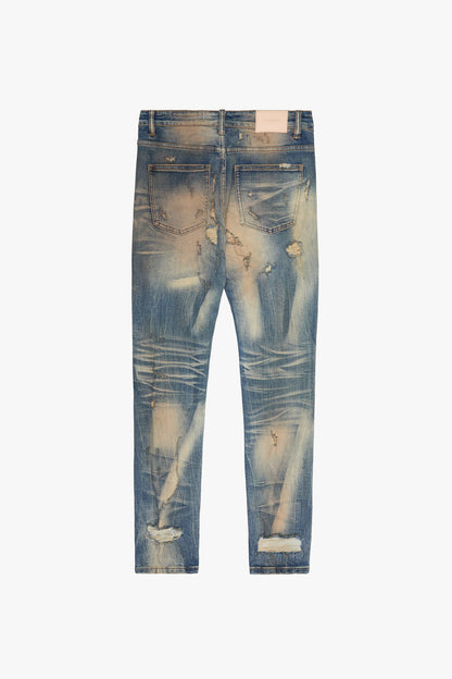 VALABASAS "Whirl" Jeans - vintage Blue vlbssk007-vintage blue