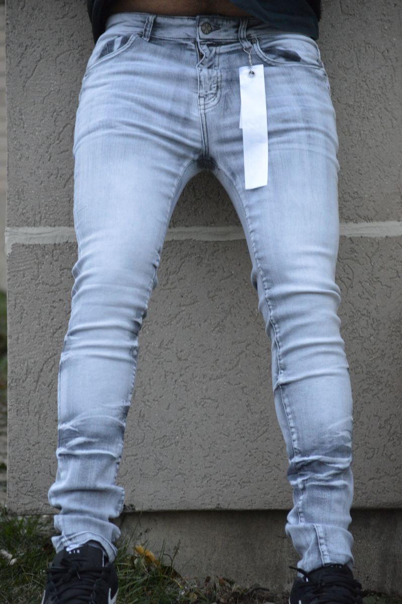 Premium Disaster SUPER STRETCH DENIM - SLIM FIT - GREY TAG (DZTR-371-GREY)