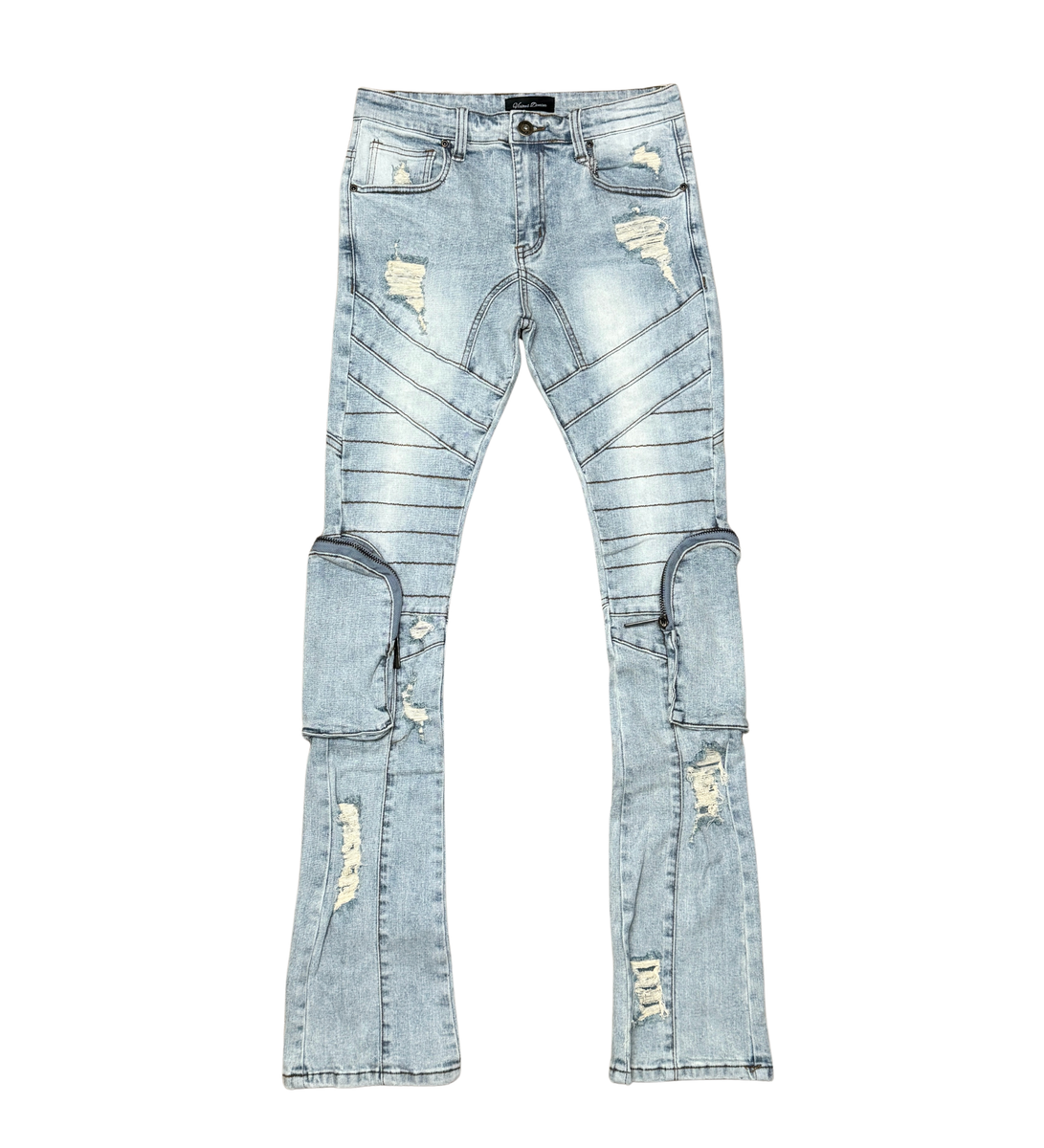 VICIOUS DENIM STACKED FIT  VC697-MD BLUE