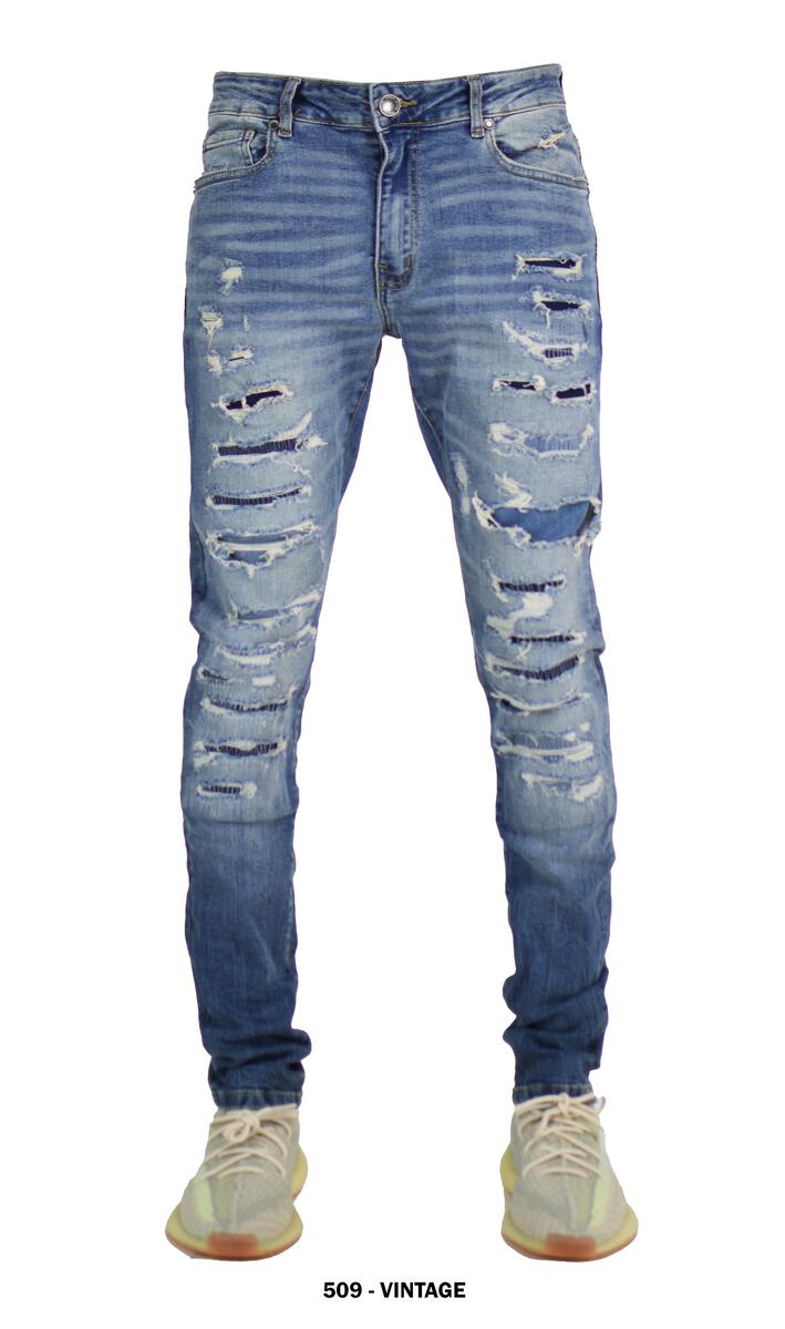 FOCUS FASHION DENIM 509 - MED BLUE