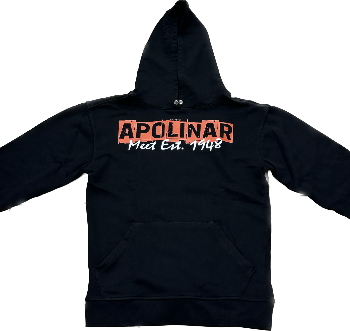 APOLINAR CITY TALK HOODIE  PLR-001 BLACK