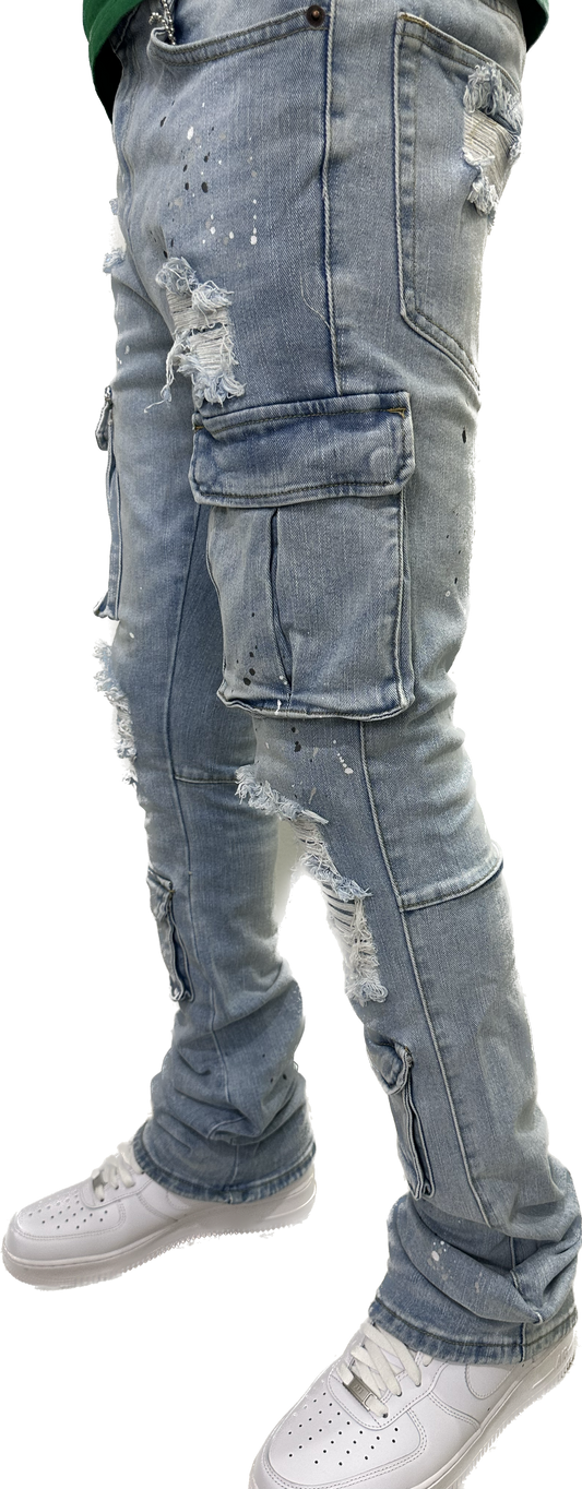 VICIOUS DENIM VC218 BLUE BLEACH