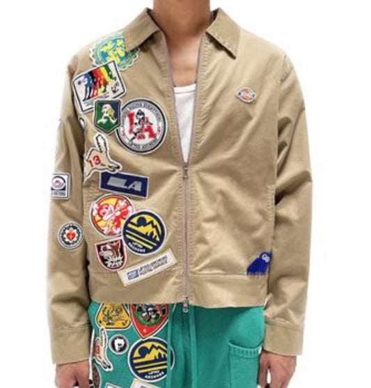 LIFTED ANCHORS 'Patched Light Mechanic Jacket' TAN