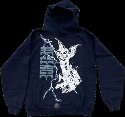 REVENGE ARCHANGEL LIGHTNING HOODIE NAVY