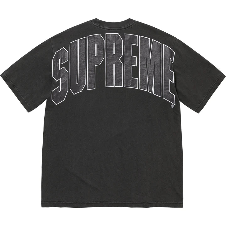 SUPREME CRACKED BACK ARC S/S TOP -BLACK