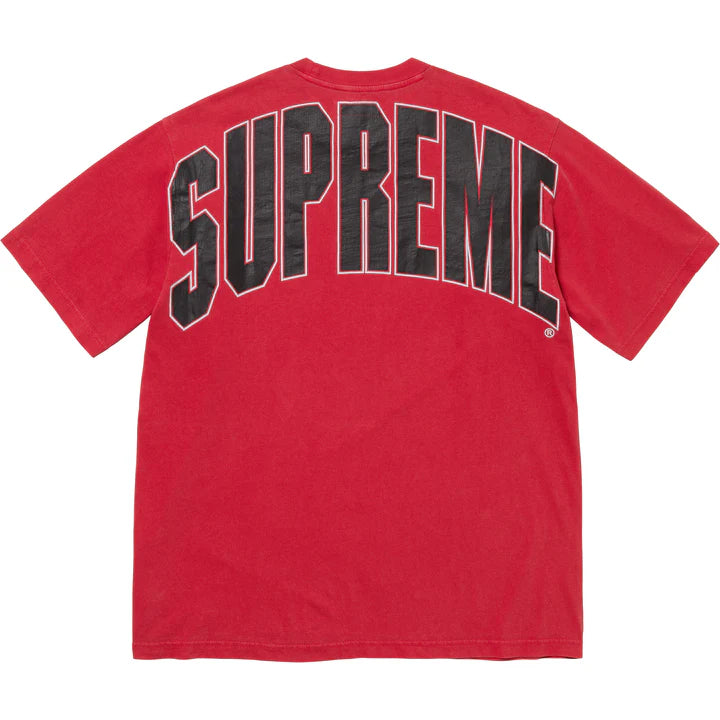 SUPREME CRACKED BACK ARC S/S TOP -RED