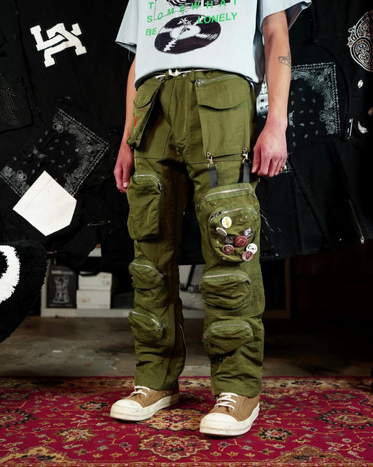 LIFTED ANCHORS V2 BOMBER CARGO 'MOSS GREEN'