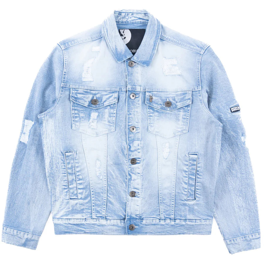 MAKOBI MORELI DENIM JACKET M1079- LIGHT WASH