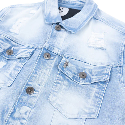 MAKOBI MORELI DENIM JACKET M1079- LIGHT WASH