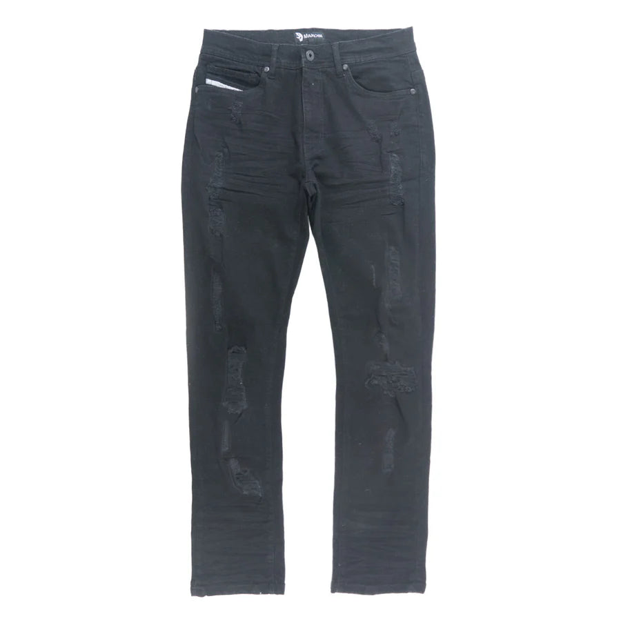 MAKOBI MORELI JEANS M1979- JET BLACK