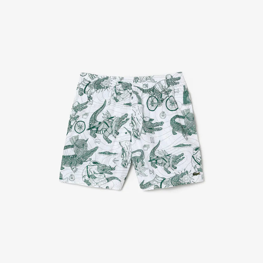 Men’s Lacoste x Netflix Printed Swim Trunks