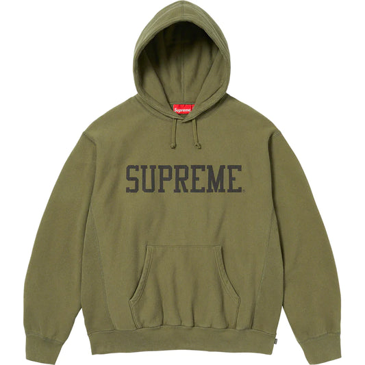 VARSITY HOODED SWEATSHIRT 'DARK OLIVE'