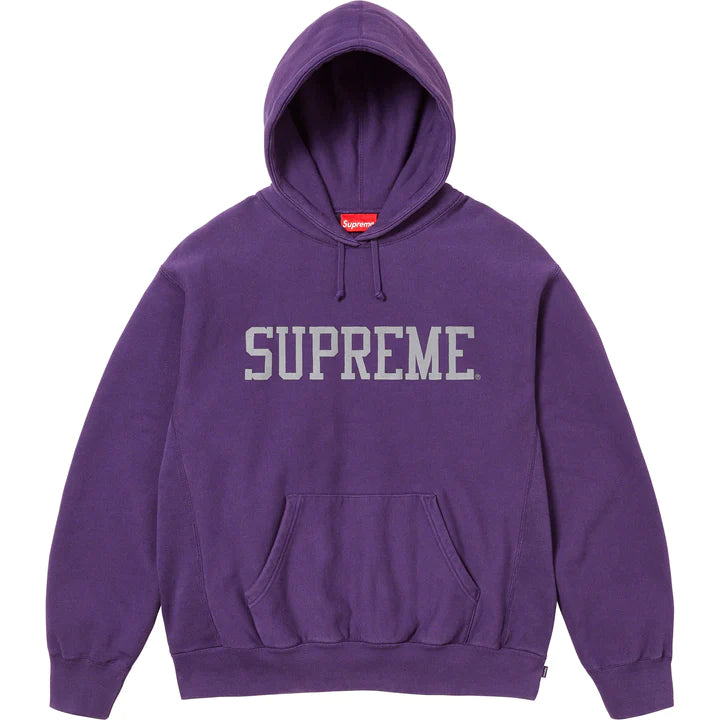 VARSITY HOODED SWEATSHIRT 'DARK PURPLE'