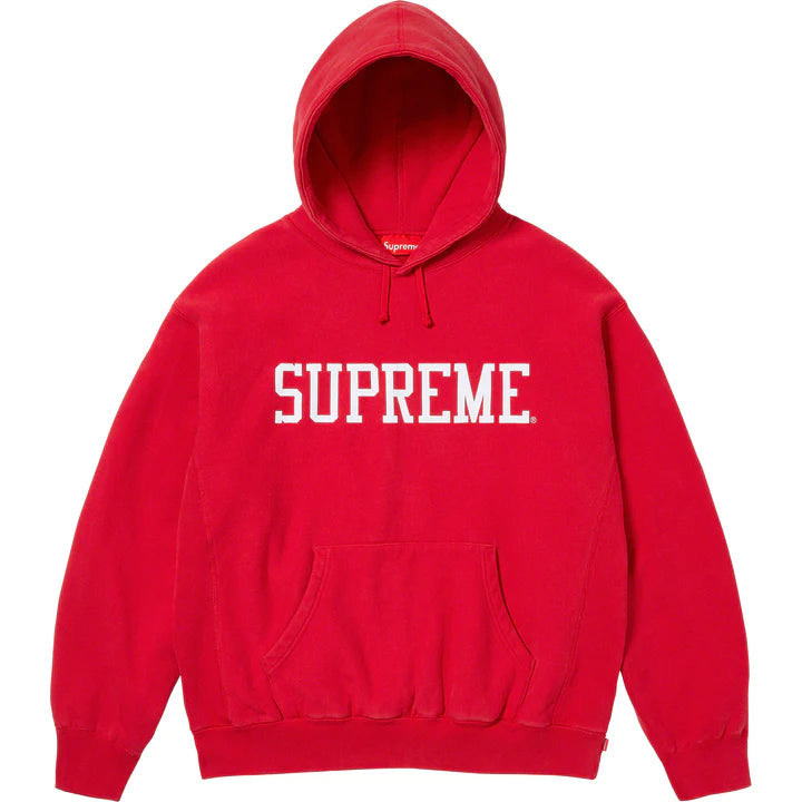 VARSITY HOODED SWEATSHIRT 'RED'