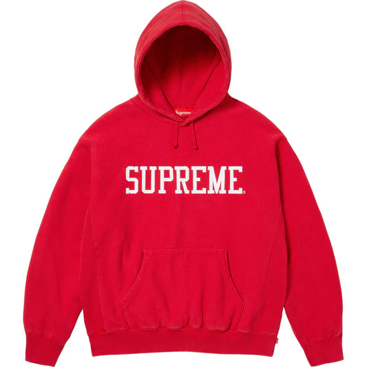 VARSITY HOODED SWEATSHIRT 'RED'