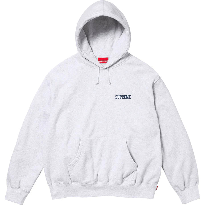 SUPREME ON GOD HOODED SWEATER - ASH GREY