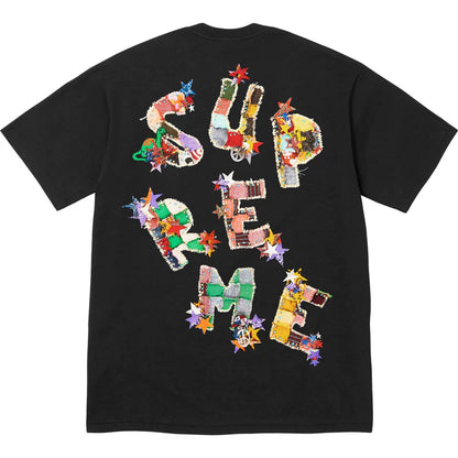 SUPREME PATCHWORK TEE BLACK