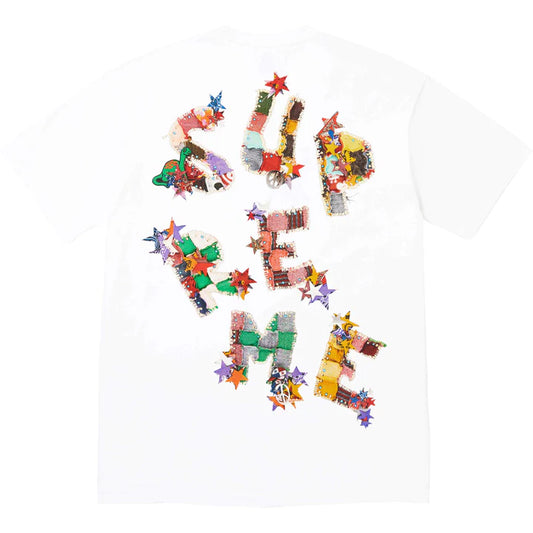 SUPREME PATCHWORK TEE WHITE