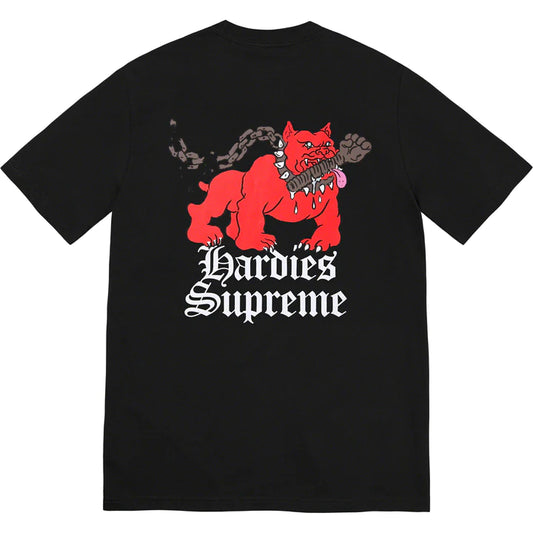 SUPREME HARDIES DOG TEE BLACK