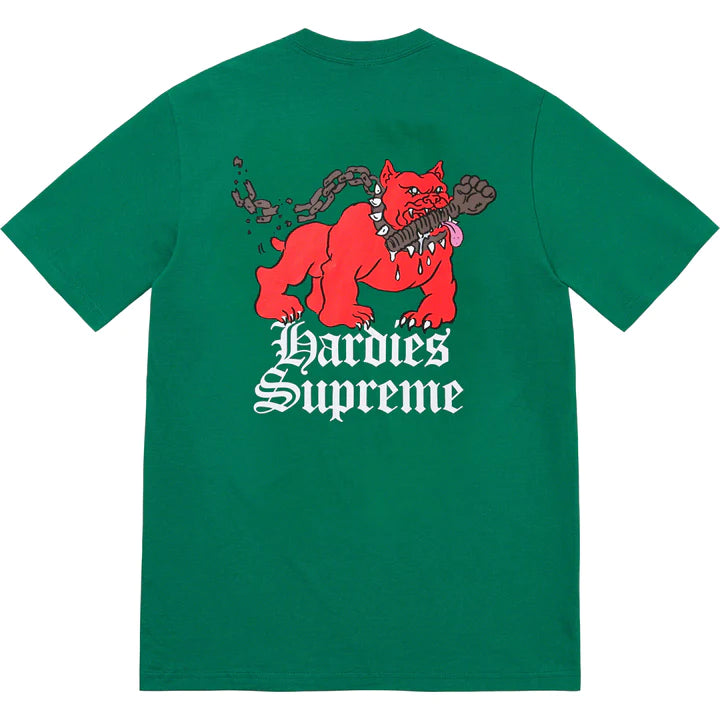 SUPREME HARDIES DOG TEE LIGHT PINE