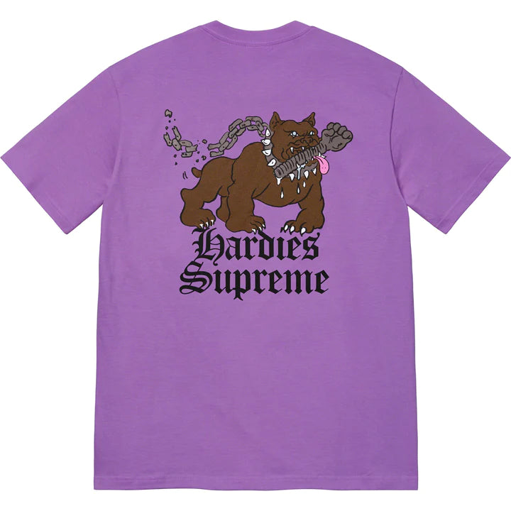 SUPREME HARDIES DOG TEE PURPLE