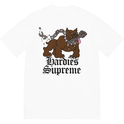 SUPREME HARDIES DOG TEE WHITE