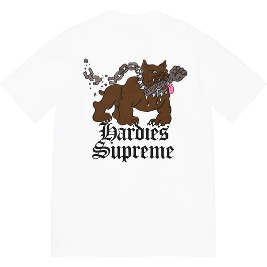 SUPREME HARDIES DOG TEE WHITE