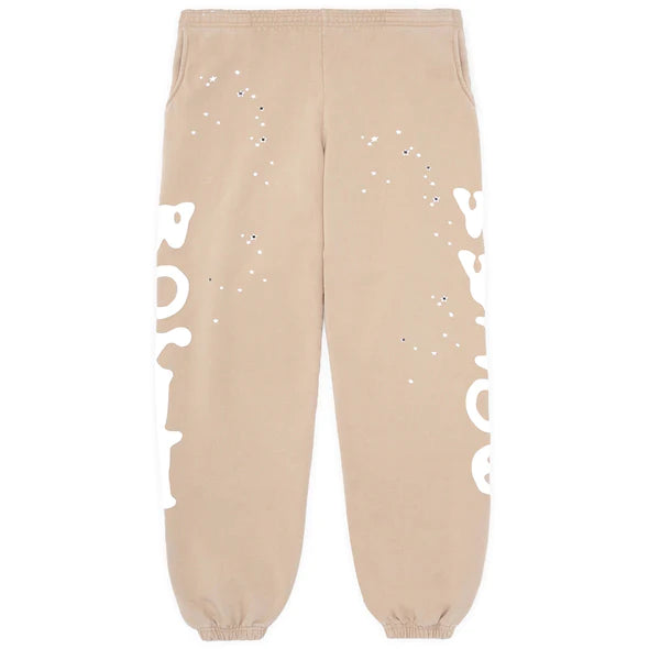 SP5DER  BELUGA SAND SWEATPANTS