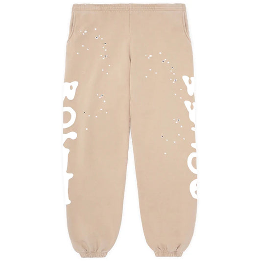 SP5DER  BELUGA SAND SWEATPANTS