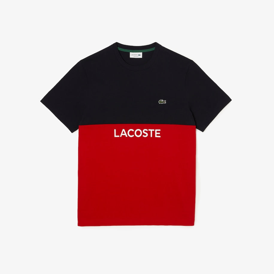 Men’s Lacoste Regular Fit Cotton Jersey Colourblock T-shirt