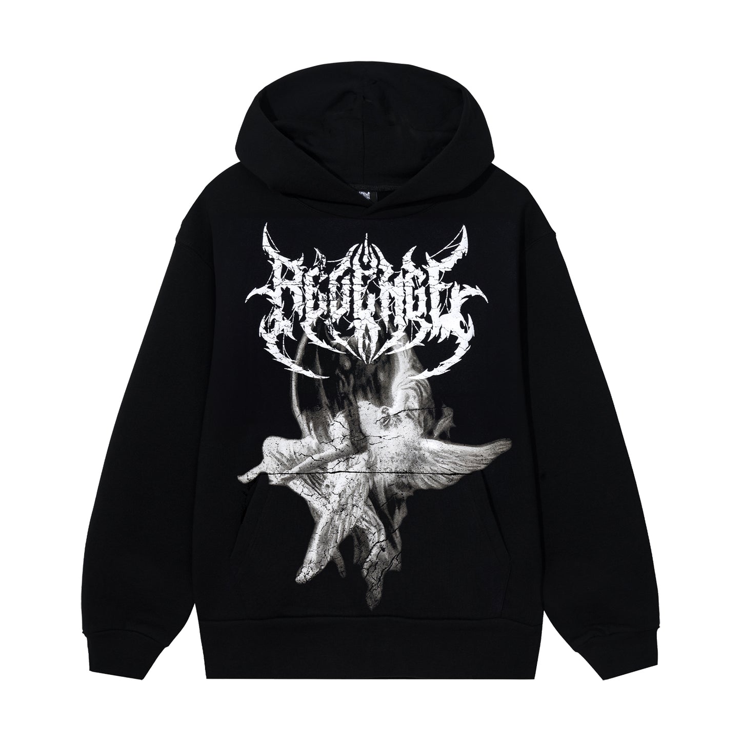 REVENGE FALLEN ANGEL HOODIE BLACK