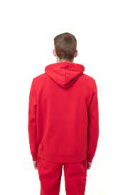 Lacoste Men's Kangaroo Pocket Zip-Up Fleece Hoodie 'RED' SH9626 51 240