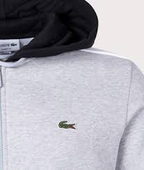 Lacoste Men's Colorblock Jogger Hoodie 'GREY' SH1301 51 SJ1