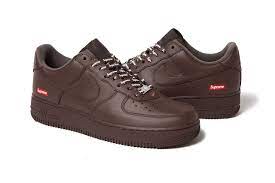 Supreme x Air Force 1 Low 'Box Logo - Brown '  CU9225-200'