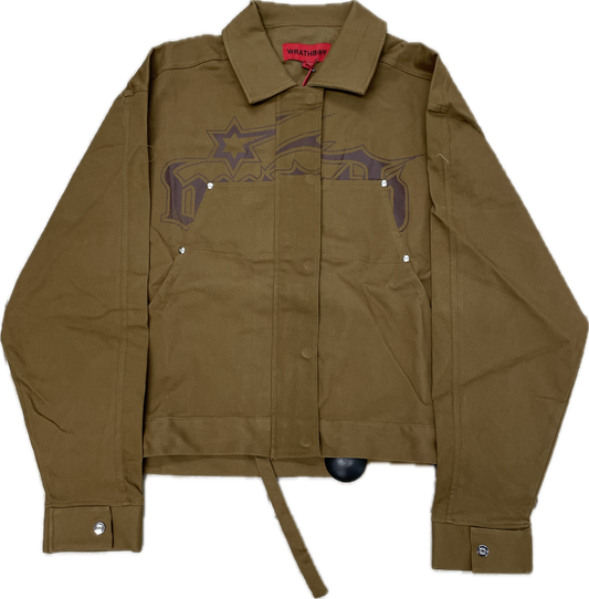 WRATHBOY PREMIUM TWILL JACKET (WB03-057 KHAKI)