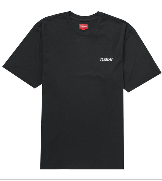 SUPREME WASHED SCRIPT S/S T-SHIRT